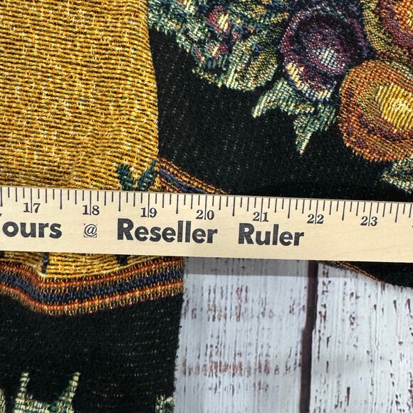 Sugar Street Weavers Tapestry Jacket OS Floral Fruit Boho Cottagecore USA - Picture 6 of 10